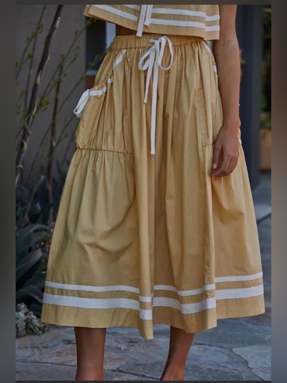 Women’s 100% Cotton Midi Skirt